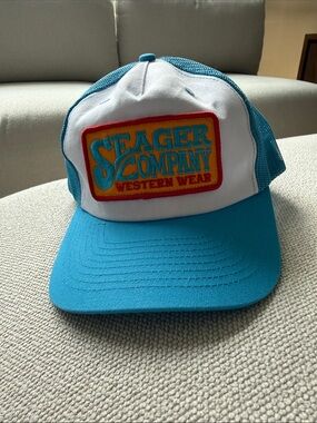 Seager Western Wear - Blue & White Trucker Hat